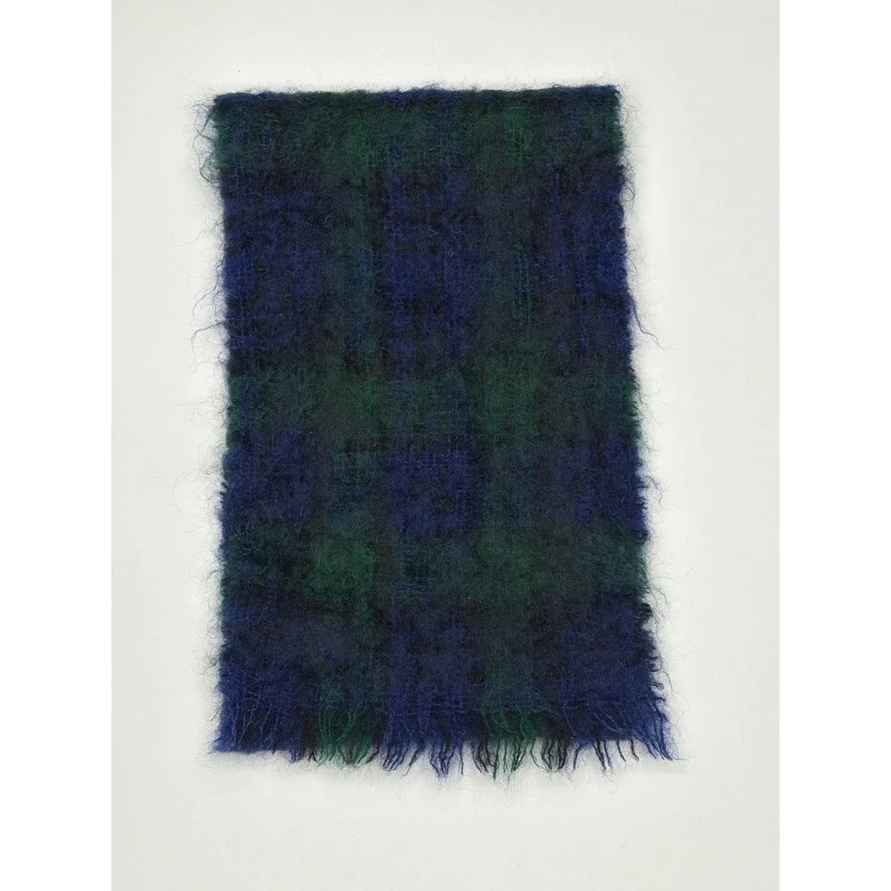 Edinburgh‎ Old Town Weaving Co Black Watch Tartan Mohair Wool Scarf